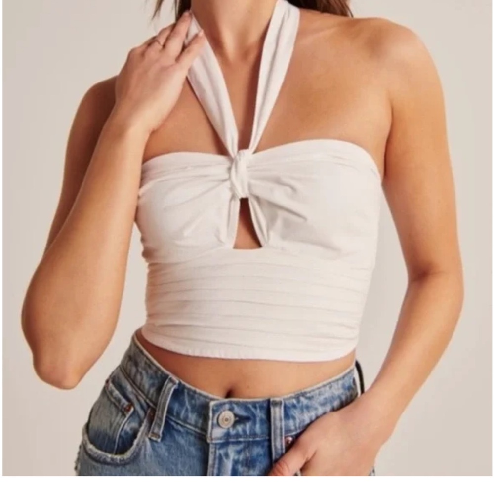 A&F Knot Front Halter Tank